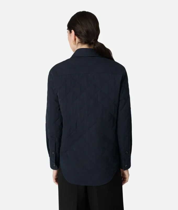 Gestepptes Baumwoll-Overshirt Gestepptes Baumwoll-Overshirt