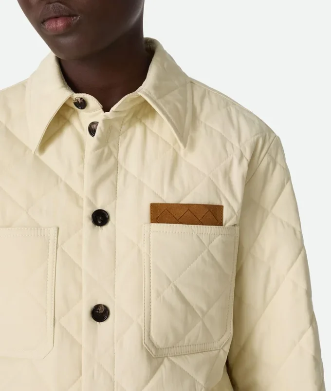 Gestepptes Baumwoll-Overshirt Gestepptes Baumwoll-Overshirt