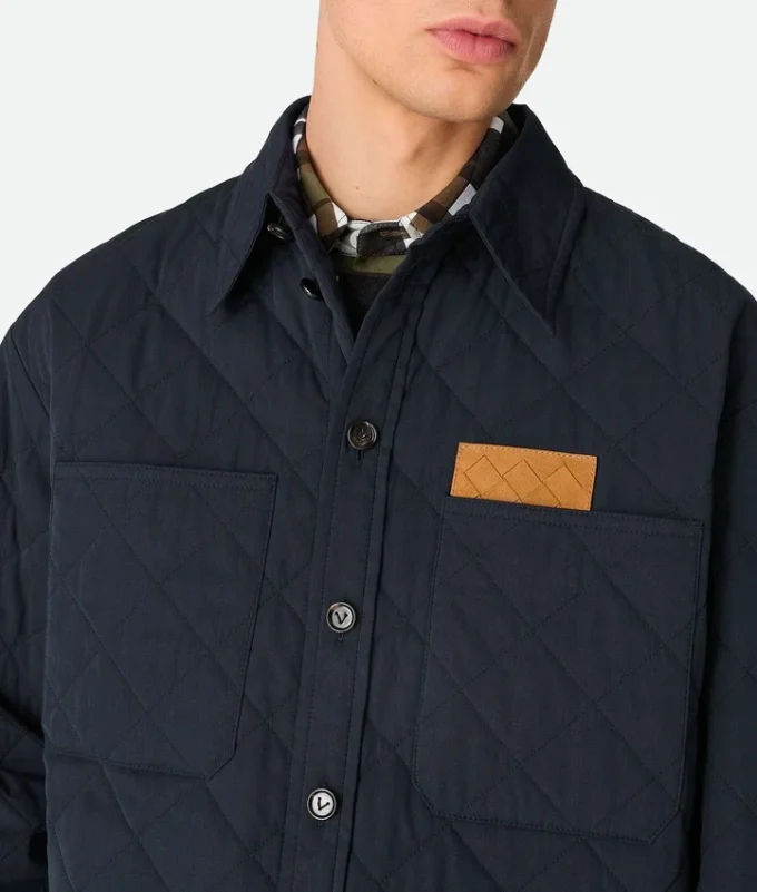 Gestepptes Baumwoll-Overshirt Gestepptes Baumwoll-Overshirt