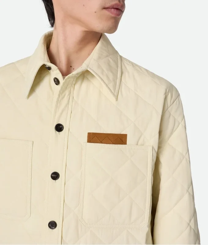 Gestepptes Baumwoll-Overshirt Gestepptes Baumwoll-Overshirt