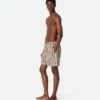 Gestreifte Nylon-Badeshorts