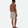 Gestreifte Nylon-Badeshorts