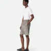 Gestreifte Shorts aus Baumwolle und Leinen Gestreifte Shorts aus Baumwolle und Leinen