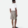Gestreifte Shorts aus Baumwolle und Leinen Gestreifte Shorts aus Baumwolle und Leinen