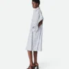 Gestreiftes Baumwollkleid Gestreiftes Baumwollkleid