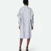 Gestreiftes Baumwollkleid Gestreiftes Baumwollkleid
