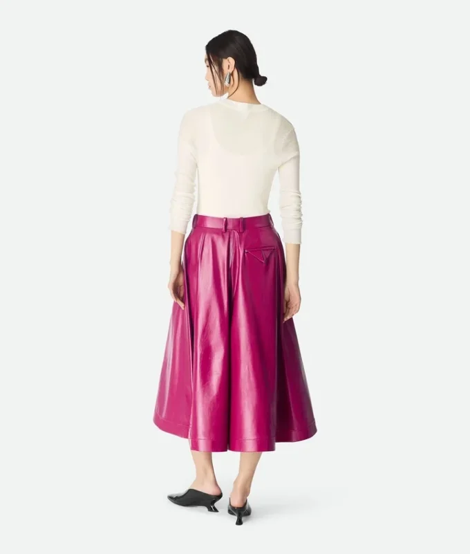 Glänzende Leder-Culotte