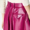 Glänzende Leder-Culotte