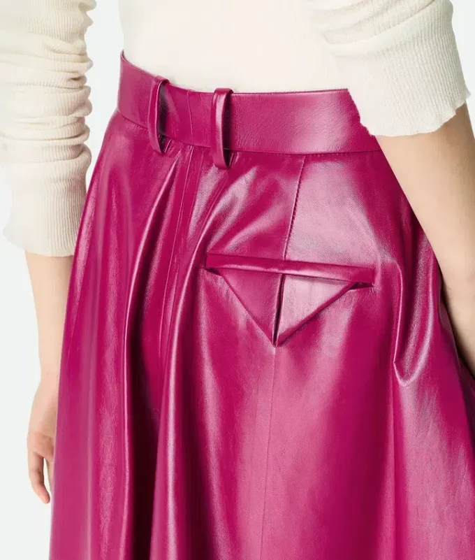 Glänzende Leder-Culotte