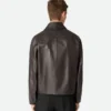 Glänzende Lederblouson Glänzende Lederblouson