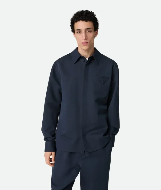 Hemd aus Seiden-Baumwoll-Twill Hemd aus Seiden-Baumwoll-Twill