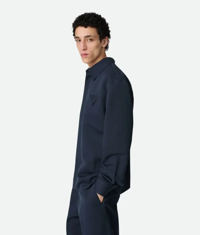 Hemd aus Seiden-Baumwoll-Twill Hemd aus Seiden-Baumwoll-Twill