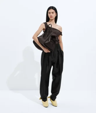 Hose aus gewaschenem Baumwoll- und Viskose-Twill