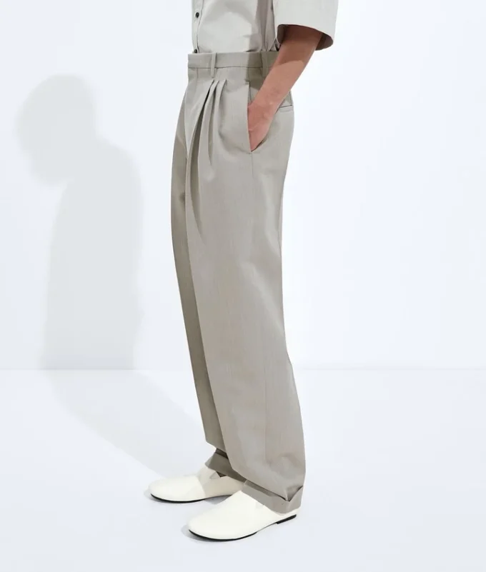 Hose aus melierter Wolle Hose aus melierter Wolle