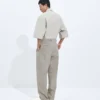 Hose aus melierter Wolle Hose aus melierter Wolle
