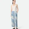 Hose mit italienischem Postkartenprint Hose mit italienischem Postkartenprint