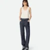 Indigo-Jeans mit geradem Bein Indigo-Jeans mit geradem Bein