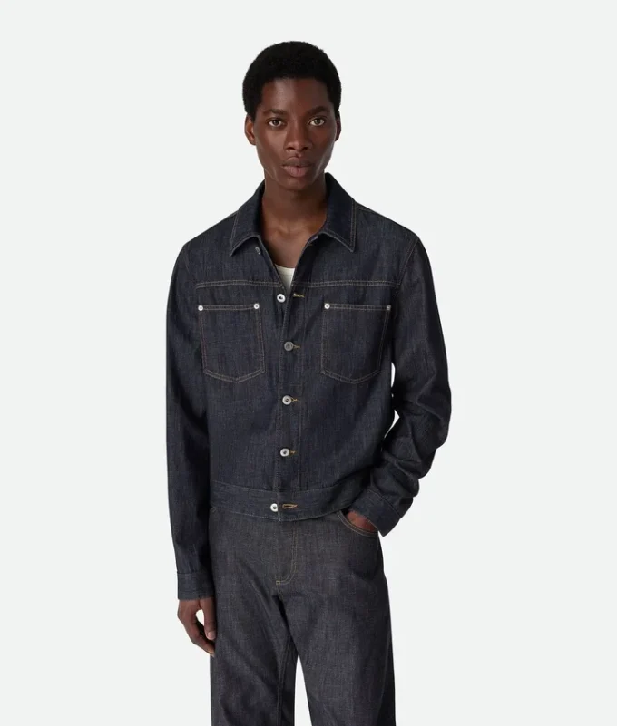 Indigo-Jeansjacke Indigo-Jeansjacke
