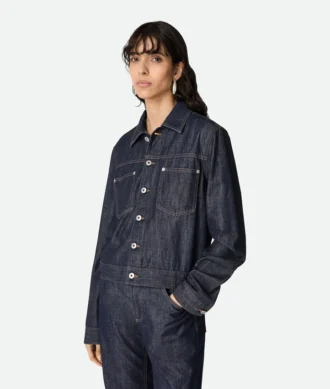 Indigo-Jeansjacke