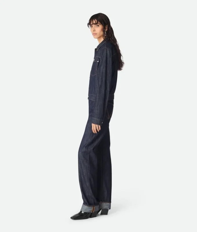 Indigo-Jeansjacke Indigo-Jeansjacke