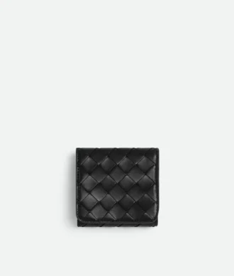 Intrecciato-Brieftasche mit drei Fächern