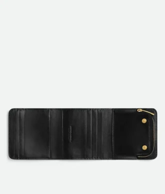 Intrecciato-Brieftasche mit drei Fächern