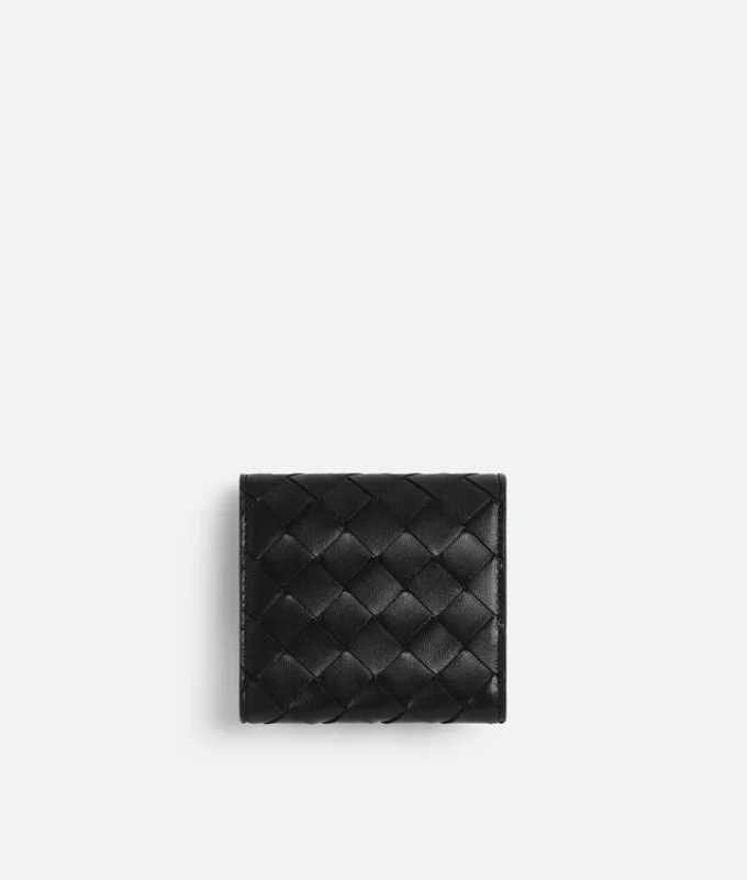 Intrecciato-Brieftasche mit drei Fächern