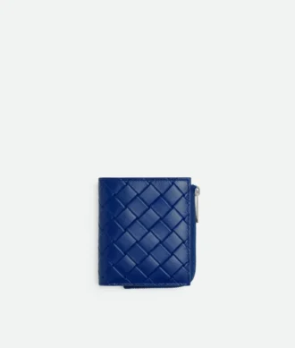 Intrecciato-Brieftasche mit Prägung