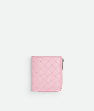 Intrecciato-Brieftasche mit Prägung
