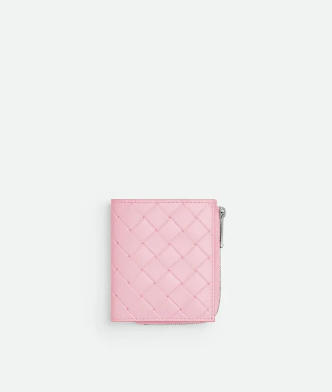 Intrecciato-Brieftasche mit Prägung Intrecciato-Brieftasche mit Prägung