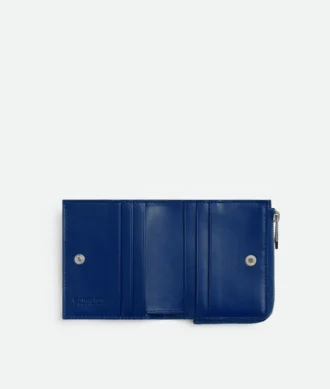 Intrecciato-Brieftasche mit Prägung