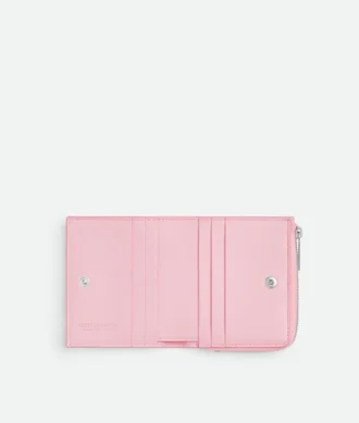 Intrecciato-Brieftasche mit Prägung