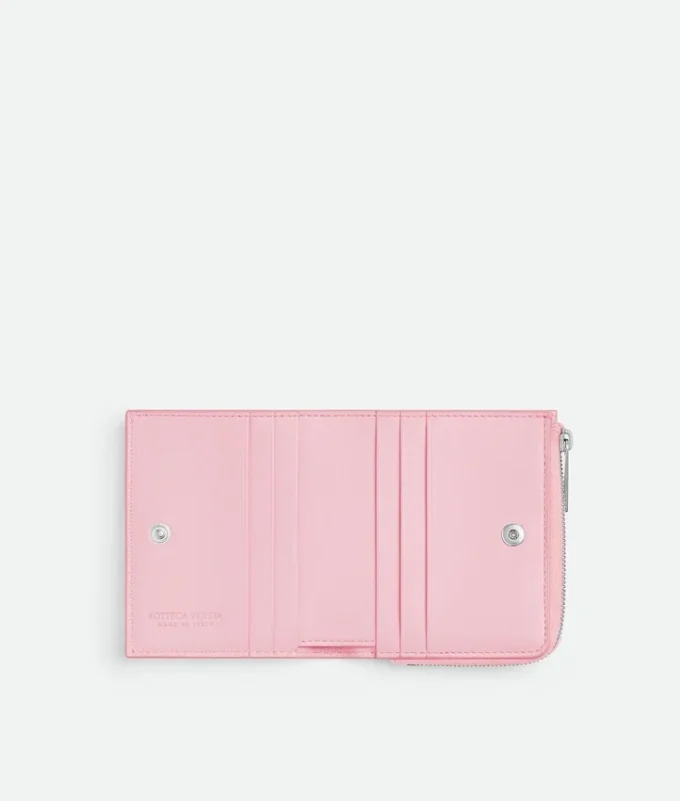 Intrecciato-Brieftasche mit Prägung Intrecciato-Brieftasche mit Prägung