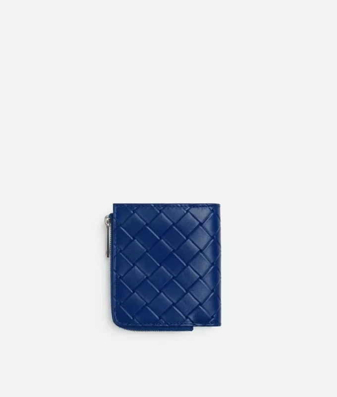Intrecciato-Brieftasche mit Prägung Intrecciato-Brieftasche mit Prägung