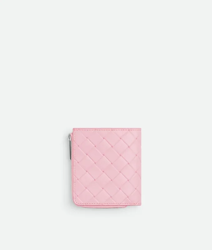 Intrecciato-Brieftasche mit Prägung Intrecciato-Brieftasche mit Prägung