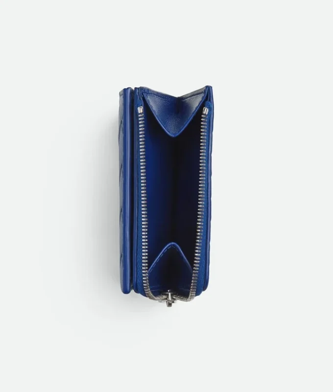Intrecciato-Brieftasche mit Prägung Intrecciato-Brieftasche mit Prägung
