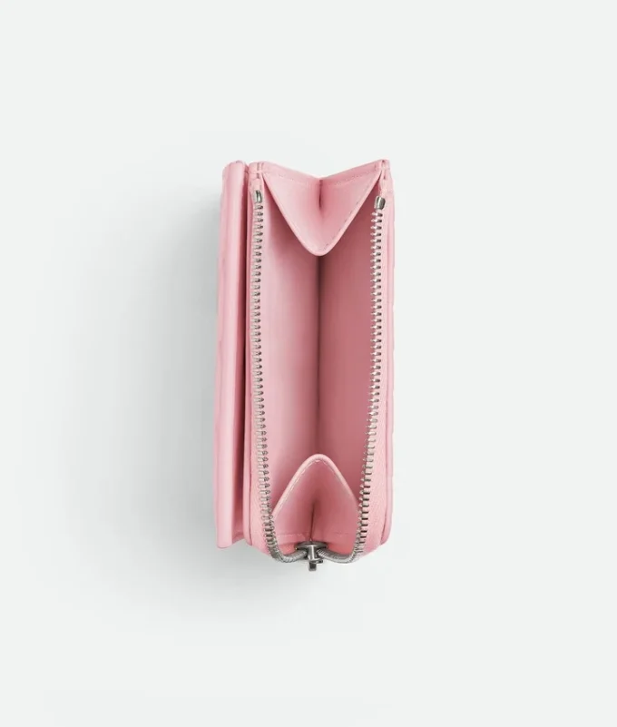 Intrecciato-Brieftasche mit Prägung Intrecciato-Brieftasche mit Prägung