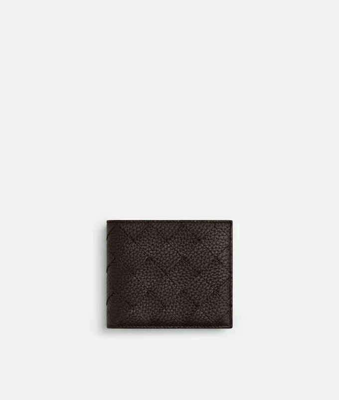 Intrecciato-Brieftasche mit zwei Fächern und Münzfach Intrecciato-Brieftasche mit zwei Fächern und Münzfach