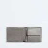 Intrecciato-Brieftasche mit zwei Fächern und Münzfach Intrecciato-Brieftasche mit zwei Fächern und Münzfach