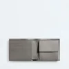 Intrecciato-Brieftasche mit zwei Fächern und Münzfach Intrecciato-Brieftasche mit zwei Fächern und Münzfach