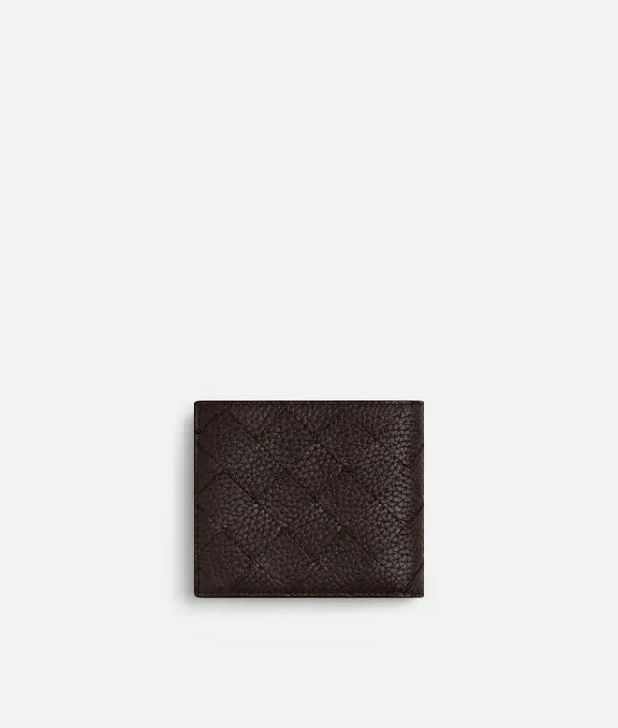 Intrecciato-Brieftasche mit zwei Fächern und Münzfach Intrecciato-Brieftasche mit zwei Fächern und Münzfach