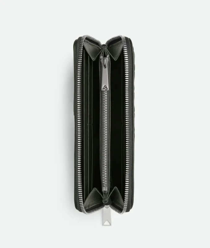 Intrecciato Diagonal Zip-Around-Geldbörse Intrecciato Diagonal Zip-Around-Geldbörse