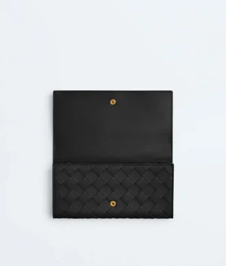 Intrecciato Große Brieftasche mit Klappe