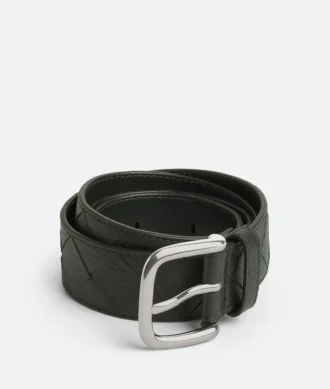 Intrecciato-Gürtel aus Taurillon-Leder Intrecciato-Gürtel aus Taurillon-Leder