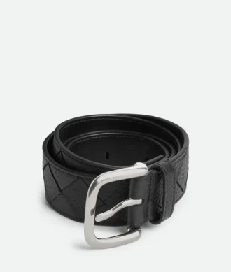 Intrecciato-Gürtel aus Taurillon-Leder Intrecciato-Gürtel aus Taurillon-Leder