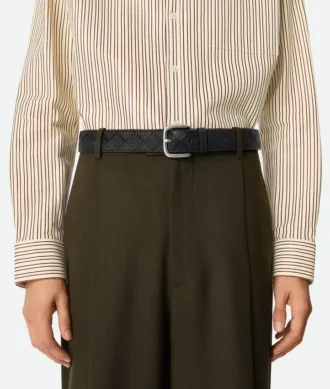 Intrecciato-Gürtel aus Taurillon-Leder Intrecciato-Gürtel aus Taurillon-Leder