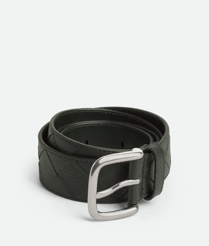 Intrecciato-Gürtel aus Taurillon-Leder Intrecciato-Gürtel aus Taurillon-Leder