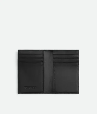 Intrecciato-Kartenetui mit Klappe