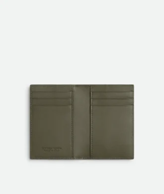 Intrecciato-Kartenetui mit Klappe