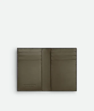 Intrecciato-Kartenetui mit Klappe